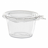SafeSeal Tamper-Resistant, Tamper Evident Bowls, Flat Lid, 8 oz, 4.6 x 8.84 x 2.49, Clear, Plastic, 272/Carton (SC8F)