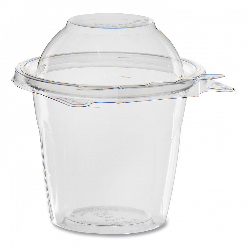 SafeSeal Tamper-Resistant, Tamper Evident Bowls, Dome Lid, 12 oz, 4.36 x 8.84 x 4.52, Clear, Plastic, 256/Carton (SC12D)