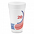 Breeze Hot/Cold Insulated Foam Drinking Cups, 20 oz, Red/White/Blue, 500/Carton (20J16B)