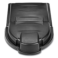 Mega BRUTE Mobile Container Lid, 30 x 49.5, Black (FG9W7200BLA)