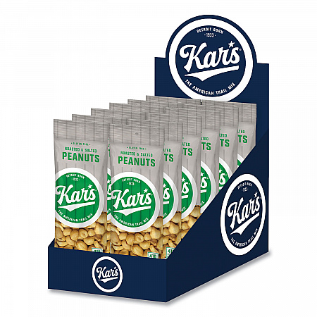 Peanuts, Salted, 2.5 oz Packet, 12/Box (SN08237)