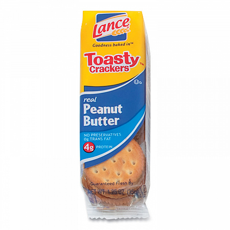Toasty Crackers, Peanut Butter, 1.25 oz Packet, 24/Box (SN40654)
