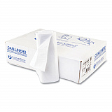 High-Density Commercial Can Liners, 33 gal, 16 mic, 33" x 40", Clear, Interleaved Roll, 25 Bags/Roll, 10 Rolls/Carton (S334016N)