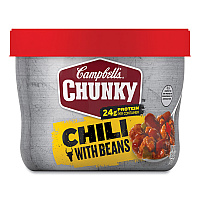 Chunky Chili with Beans, 15.25 oz Bowl, 8/Carton (35100009)