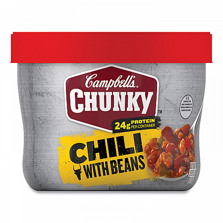 Chunky Chili with Beans, 15.25 oz Bowl, 8/Carton (35100009)