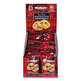 Shortbread Cookies, Chocolate Chip, 1.4 oz Pack, 2/Pack, 20 Packs/Box (1537D)