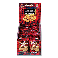 Shortbread Cookies, Chocolate Chip, 1.4 oz Pack, 2/Pack, 20 Packs/Box (1537D)