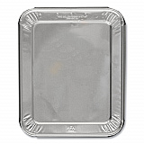 Steam Table Pan Lids, Full Curl Edge, Fits Half-Size Pan, 0.62" Deep, 11.16 x 12.75, 100/Carton (204930100FC)