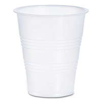 High-Impact Polystyrene Cold Cups, 7 oz, Plastic, Translucent, 100/Pack (Y7PK)