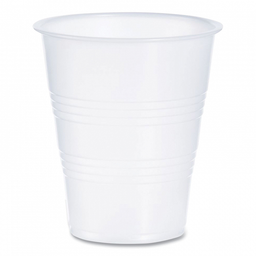 High-Impact Polystyrene Cold Cups, 7 oz, Plastic, Translucent, 100/Pack (Y7PK)