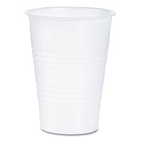 High-Impact Polystyrene Cold Cups, 10 oz, Plastic, Translucent, 100/Sleeve, 25 Sleeves/Carton (Y10)