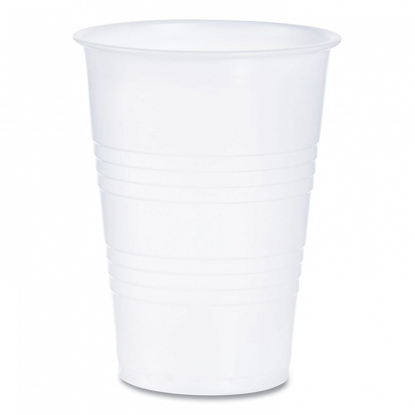 High-Impact Polystyrene Cold Cups, 10 oz, Plastic, Translucent, 100/Sleeve, 25 Sleeves/Carton (Y10)