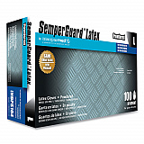 Latex Gloves, Powdered, Large, 4 mil Thick, 9.45" Long, Cream, 100/Box, 10 Boxes/Carton (INDPS104)