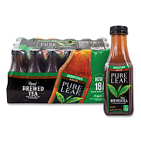 Pure Leaf Unsweetened Iced Black Tea, 16.9 oz Bottle, 18/Carton (22002027)