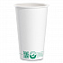 Compostable Paper Hot Cups, ProPlanet Seal, 16 oz, White/Green, 1,000/Carton (316PLAPLANET)