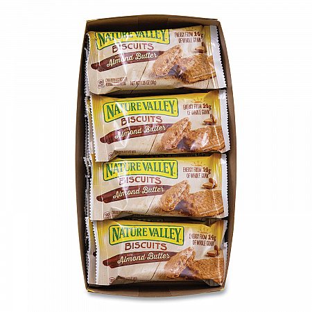 Biscuits, Almond Butter, 1.35 oz Pouch, 16/Box (SN47879)
