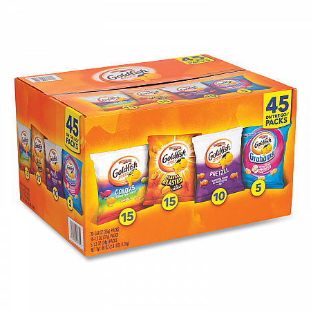 Goldfish Sweet and Savory Variety Pack, Assorted Flavors, 45/Carton (22002172)