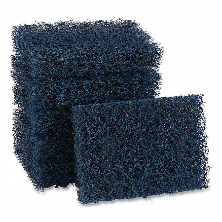 Extra Heavy-Duty Scouring Pad, 3.5 x 5, Dark Blue, 20/Carton (188)