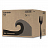 Heavyweight Wrapped Polypropylene Cutlery, Fork, Plastic, Black, 1,000/Carton (FORKHWPPBIW)