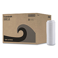 Hot Cup Lids, Fits 8 oz Hot Cups, Plastic, White, 50/Sleeve, 20 Sleeves/Carton (HOTWH8)