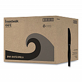Heavyweight Polystyrene Cutlery, Knife, Plastic, Black, 1,000/Carton (KNIFEHWBLA)