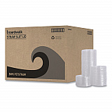 PET Cold Cup Lids, Fits 14 oz to 24 oz Cold Cups, Plastic, Clear, 100/Sleeve, 10 Sleeves/Carton (PETSTRAW)