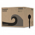 Heavyweight Polystyrene Cutlery, Spoon, Plastic, Black, 1,000/Carton (SPOONHWBLA)