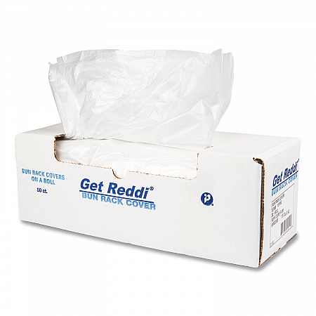 Bun Rack/Pan Cover Film, 52 x 80, 1-Rack, 15 Micron, Clear, 50/Carton (BR52X80)