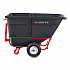 1 cu yd BRUTE Rotomolded Towable Tilt Truck, 2,100 lb Capacity, Black (FG131641BLA)