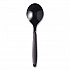 Reliance Mediumweight Cutlery, Soup Spoon, Plastic, Black, 1,000/Carton (RSKS0004)