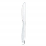 Impress Heavyweight Full-Length Polystyrene Cutlery, Knife, Plastic, White, 100/Box, 10 Boxes/Carton (HSWKX0007)