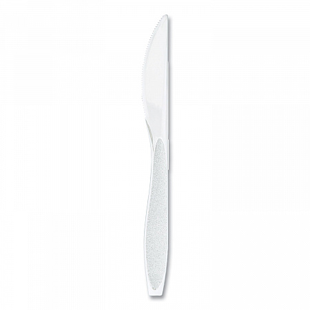 Impress Heavyweight Full-Length Polystyrene Cutlery, Knife, Plastic, White, 100/Box, 10 Boxes/Carton (HSWKX0007)