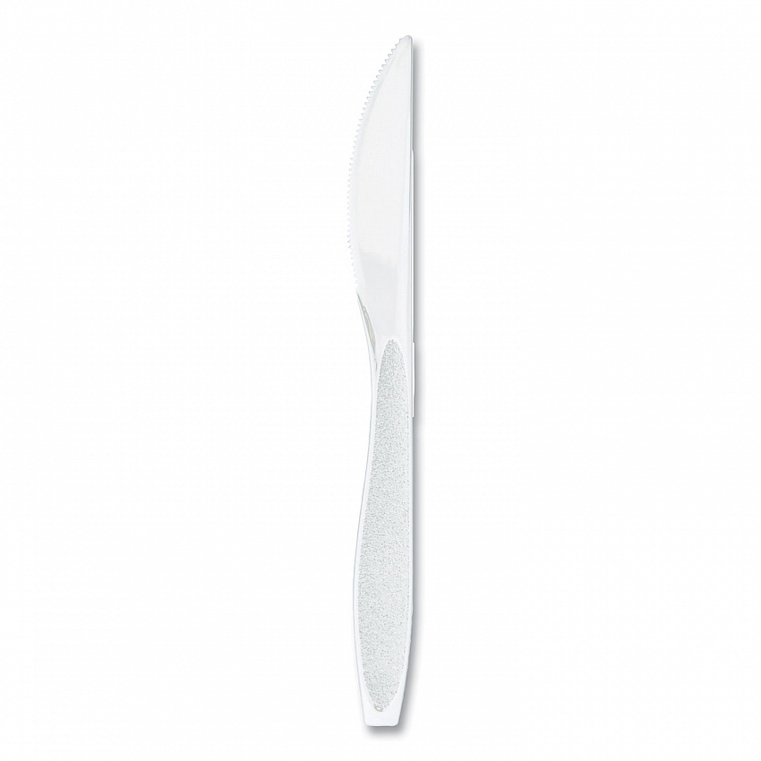 Impress Heavyweight Full-Length Polystyrene Cutlery, Knife, Plastic, White, 100/Box, 10 Boxes/Carton (HSWKX0007)