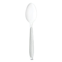 Impress Heavyweight Full-Length Polystyrene Cutlery, Spoon, Plastic, White, 100/Box, 10 Boxes/Carton (HSWTX0007)