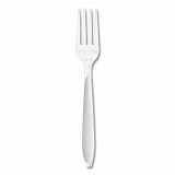 Impress Heavyweight Full-Length Polystyrene Cutlery, Fork, Plastic, White, 100/Box, 10 Boxes/Carton (HSWFX0007)