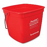 PuraPail, 6 qt, Red/White (6QTREDBKT)