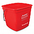 PuraPail, 6 qt, Red/White (6QTREDBKT)