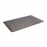 Cushion-Step Marbleized Rubber Mat, Rectangular, Gray Smooth Surface, 24" x 36" (CU2436GY)