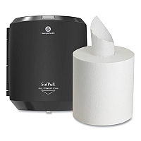 SofPull CenterPull Hand Towel Dispenser, 9.63 x 8.88 x 10.94, Black (58204B)