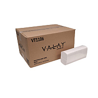 Valay Multi-Fold Towels, 1-Ply, 9.05 x 9.25, White, 250/Pack, 16 Packs/Carton (VT1106)