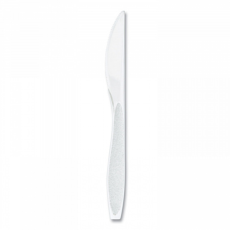 Impress Heavyweight Full-Length Polystyrene Cutlery, Knife, Plastic, White, 100/Box (HSWKX0007BX)