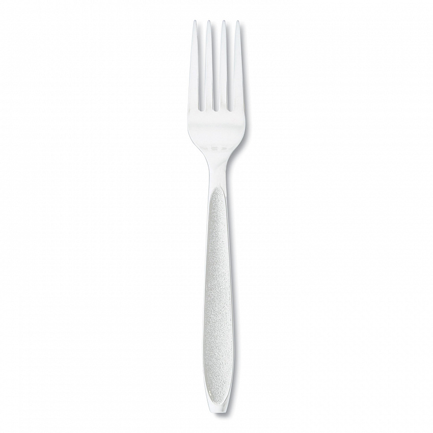 Impress Heavyweight Full-Length Polystyrene Cutlery, Fork, Plastic, White, 100/Box (HSWFX0007BX)