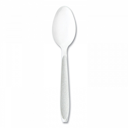 Impress Heavyweight Full-Length Polystyrene Cutlery, Spoon, Plastic, White, 100/Box (HSWTX0007BX)