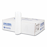 High-Density Commercial Can Liners, 33 gal, 11 mic, 33" x 40", Clear, Interleaved Roll, 25 Bags/Roll, 20 Rolls/Carton (S334011N)