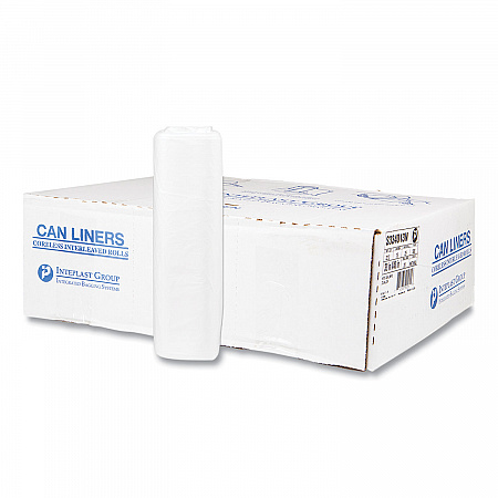 High-Density Commercial Can Liners, 33 gal, 13 mic, 33