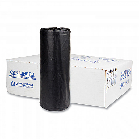 High-Density Commercial Can Liners, 60 gal, 22 mic, 38
