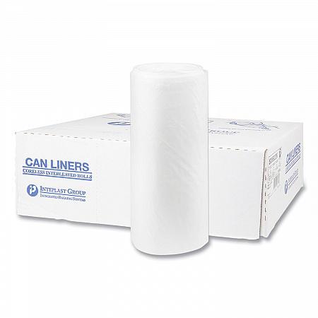 High-Density Commercial Can Liners, 60 gal, 22 mic, 38