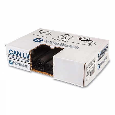 High-Density Commercial Can Liners, 45 gal, 12 mic, 40