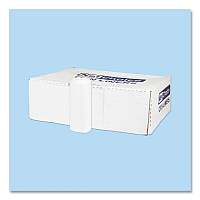 High-Density Commercial Can Liners, 45 gal, 12 mic, 40" x 48", Clear, Interleaved Roll, 25 Bags/Roll, 10 Rolls/Carton (S404812N)