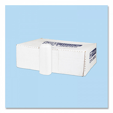 High-Density Commercial Can Liners, 45 gal, 12 mic, 40